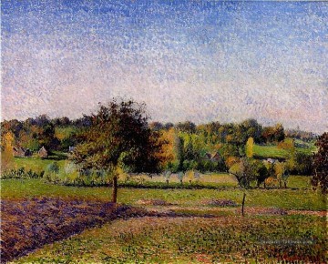 prés à eragny 1886 Camille Pissarro Peinture à l'huile